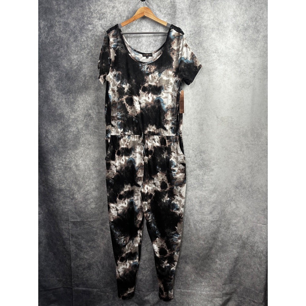 Almost Famous Tie Dye Short Sleeve Romper Jumpsuit NWT 2X